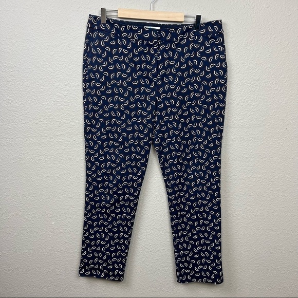 𝅺Boden Richmond 7/8 Rainbow Arc Ankle Pants Sz 14L - Picture 1 of 8